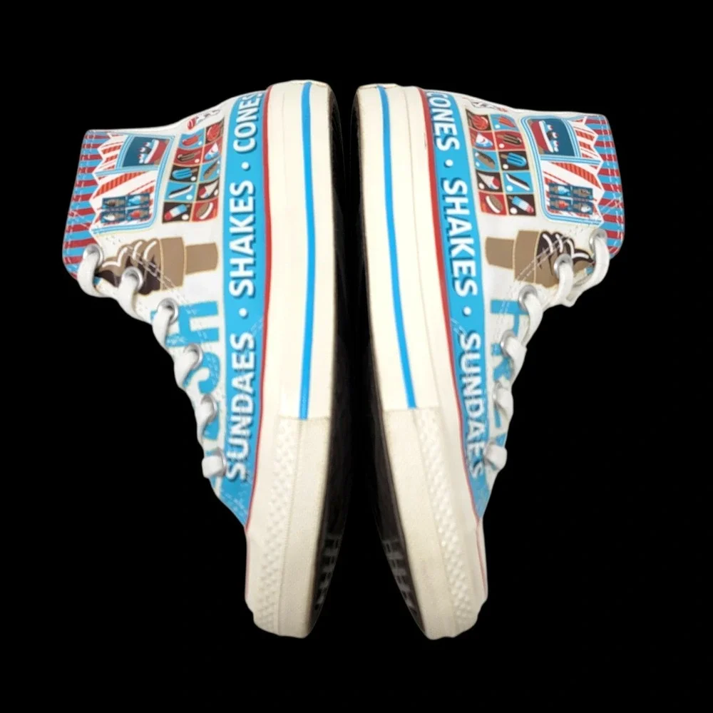 Converse‎ Chuck 70 Hi Sweet Scoops Youth 2 Kids Ice Cream High Top A00395F